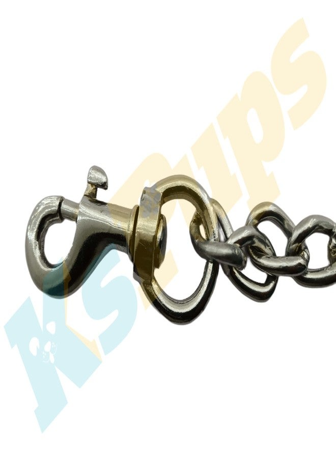 KsPups Heavy Weight I Stainless Steel Long Chain I for Heavy Dog Breeds Animals Silver I (L - 60 inch) Chain No-4 Weigth 950 Grams - Image 3